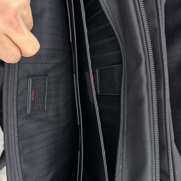 Tumi Alpha Expandable Briefcase Carry Laptop Bag Nylon Black 26160DH - Picture 11 of 15